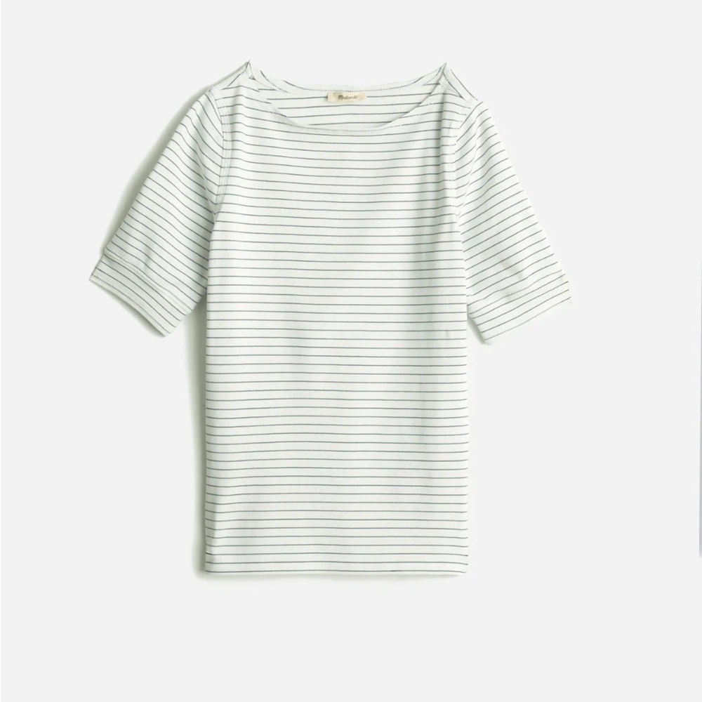 NWT Madewell Ribbed Boatneck Tee